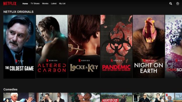 Netflix library in another country