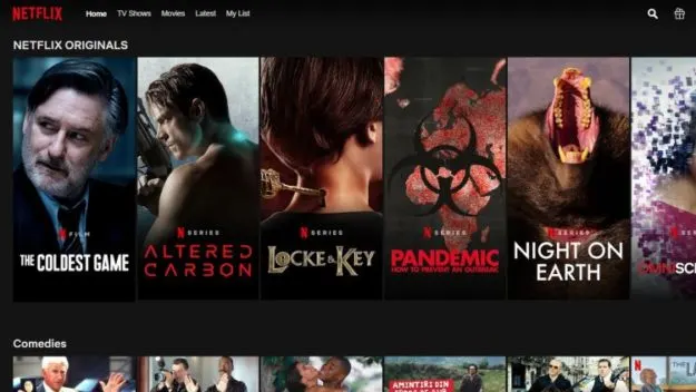Netflix library in another country