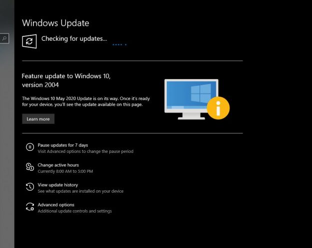 check for updates windows 10