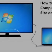 how to adjust computer screen size on tv