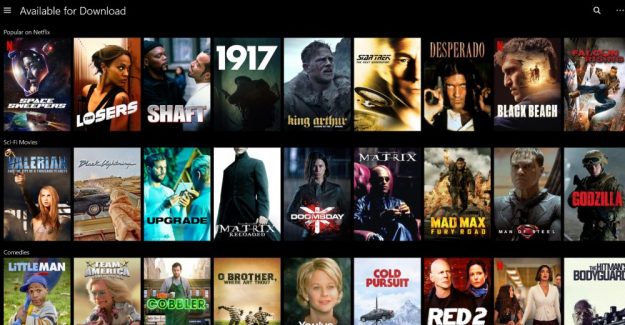 netflix movies available for downloading