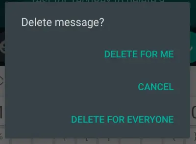 whatsapp delete messages