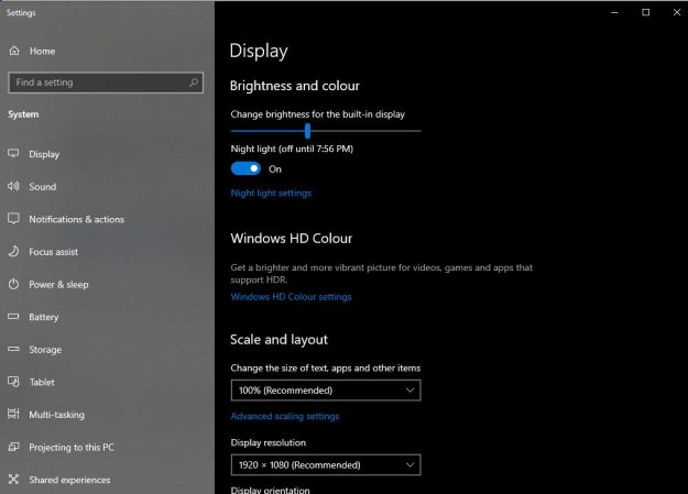 monitor brightness settings