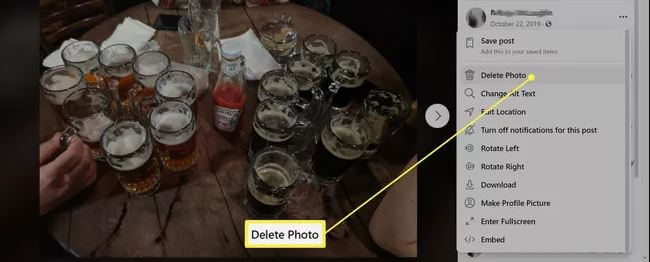 Deleting Cover Photo on Facebook via browser