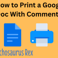 How to Print a Google Doc With Comments